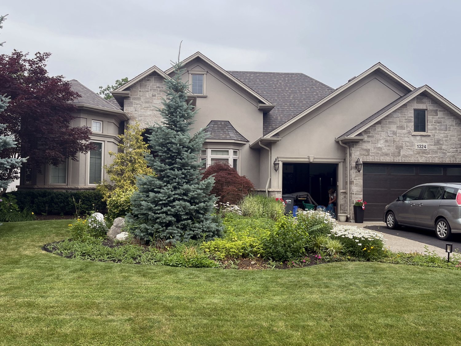 Front yard before landscaping